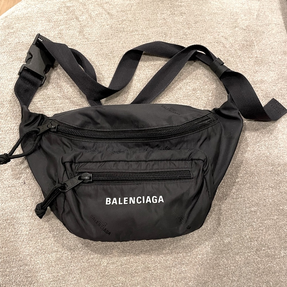 Black Balenciaga Belt Bag